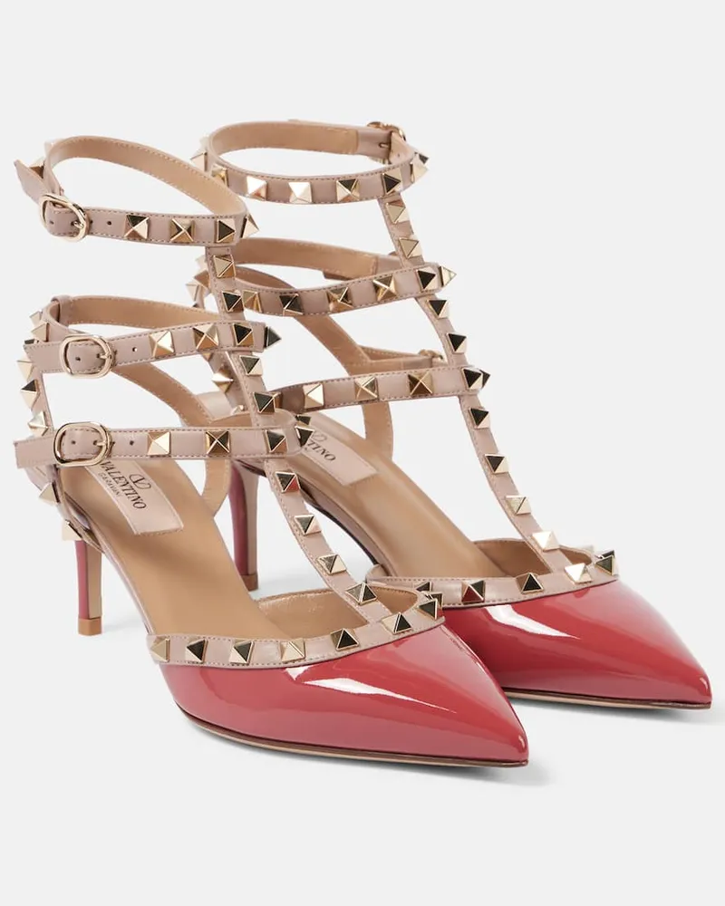 Valentino Garavani Pumps Rockstud 65 aus Lackleder Rosa