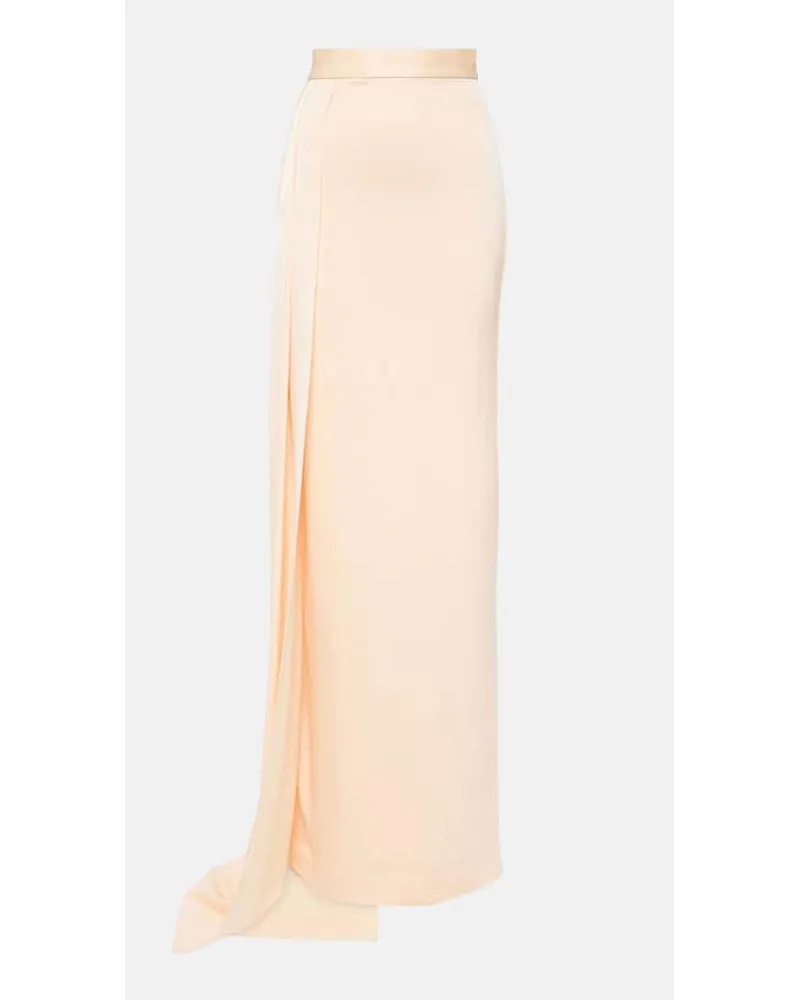 Alex Perry Maxirock aus Satin Orange