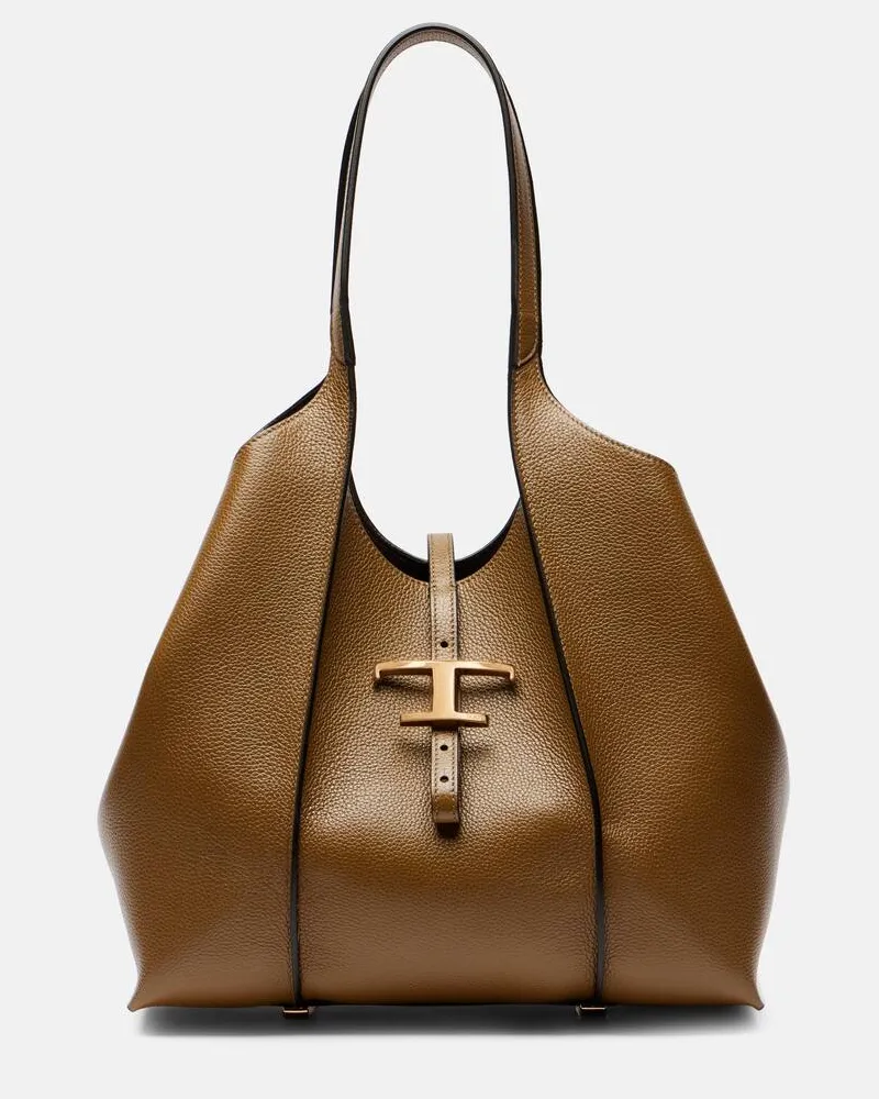 TOD'S Tote Bag T Timeless aus Leder Braun