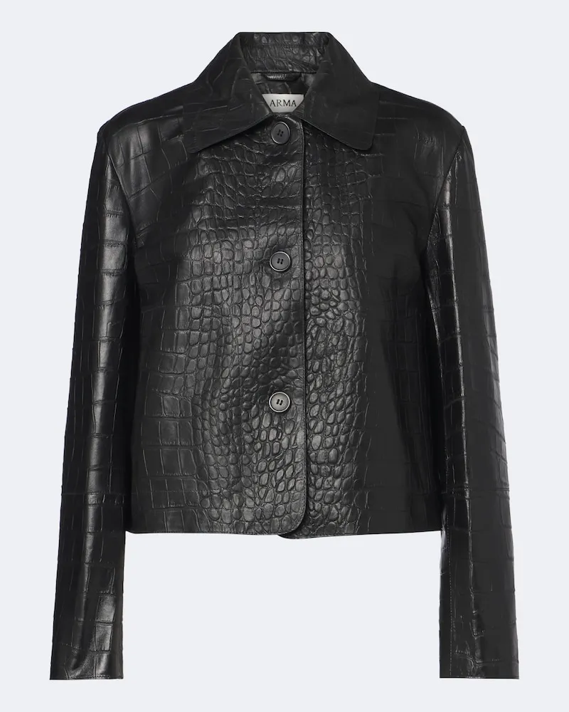 Arma Jacke Emy aus Leder Schwarz