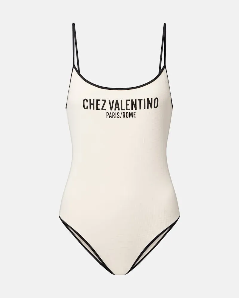 Valentino Garavani Badeanzug Chez Valentino Weiß
