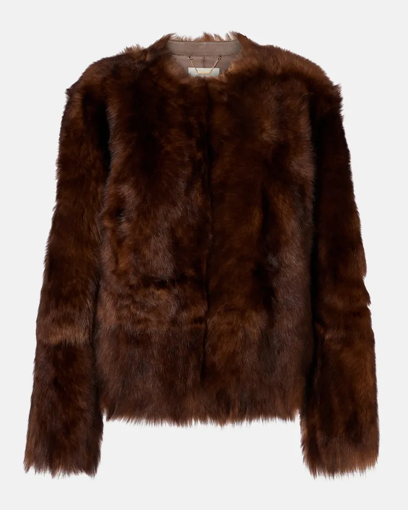 Zimmermann Jacke Hypnotic aus Shearling Braun