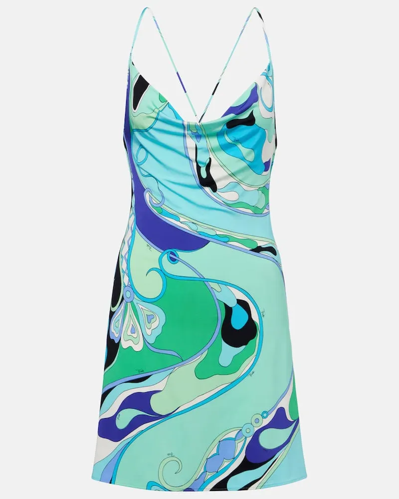 Emilio Pucci Minikleid Orchidee Multicolor