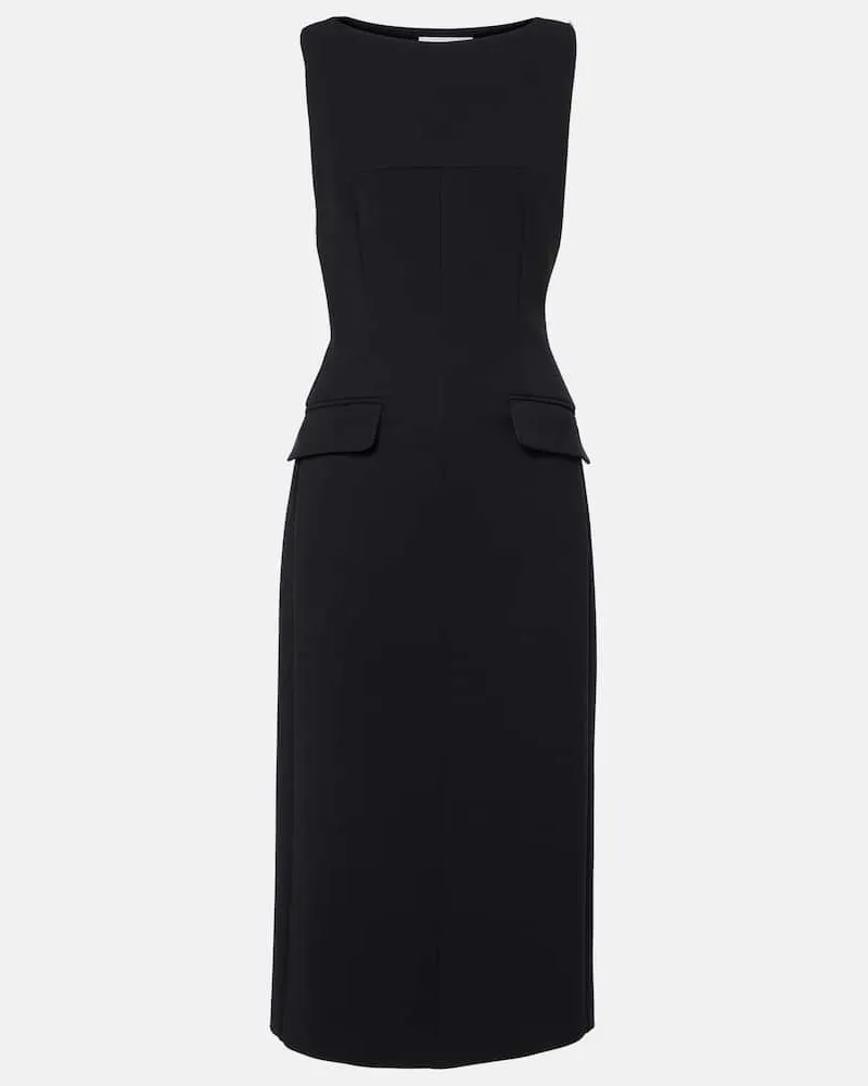 SPORTMAX Midikleid Ruta Schwarz