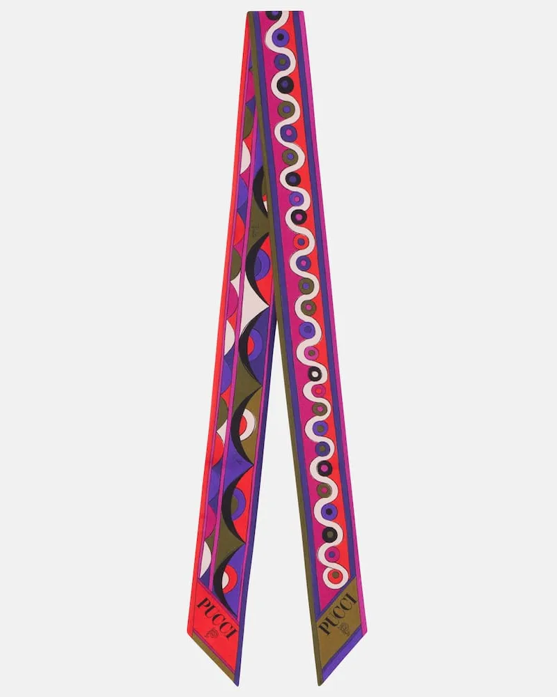 Emilio Pucci Tuch Iride aus Seiden-Twill Multicolor