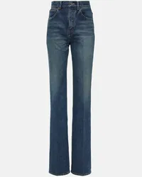 Saint Laurent High-Rise Jeans Clyde Blau