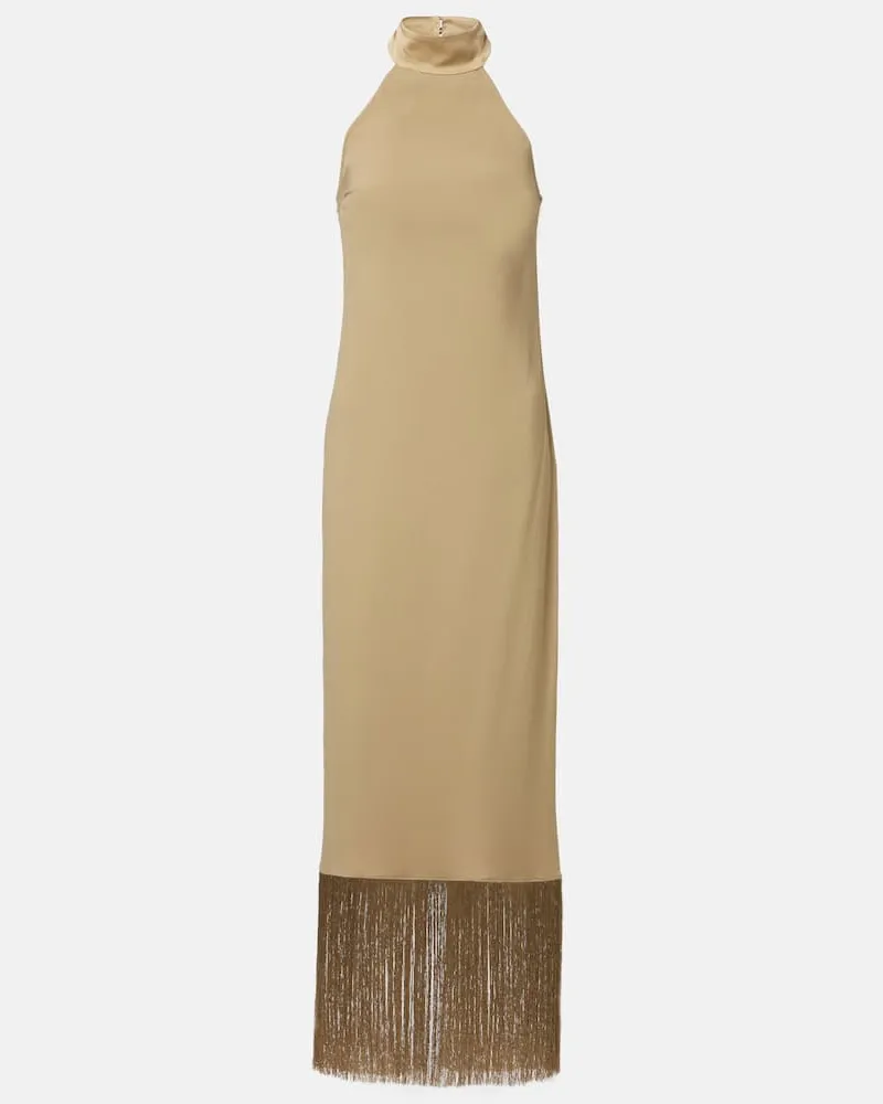 Taller Marmo Robe Berlin aus Crêpe Cady Beige