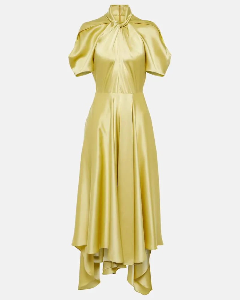 Stella McCartney Midikleid aus Satin Grün