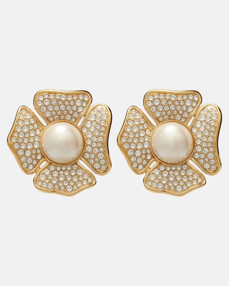 Valentino Garavani Ohrringe San Fin mit Swarovski®-Kristallen Gold