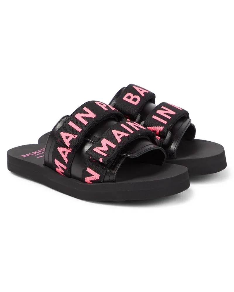 Balmain Pantoletten Schwarz