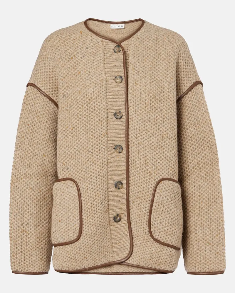 Altuzarra Jacke Medrano aus einem Wollgemisch Beige