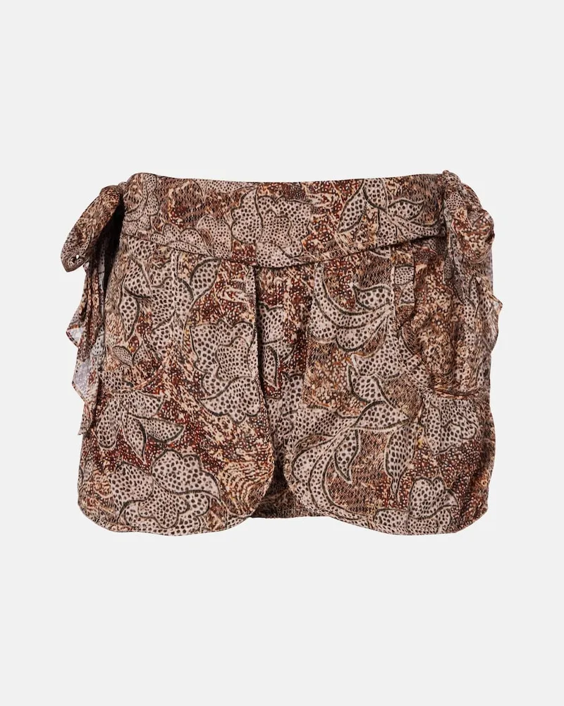 Isabel Marant Minirock Coralie aus Baumwolle Beige