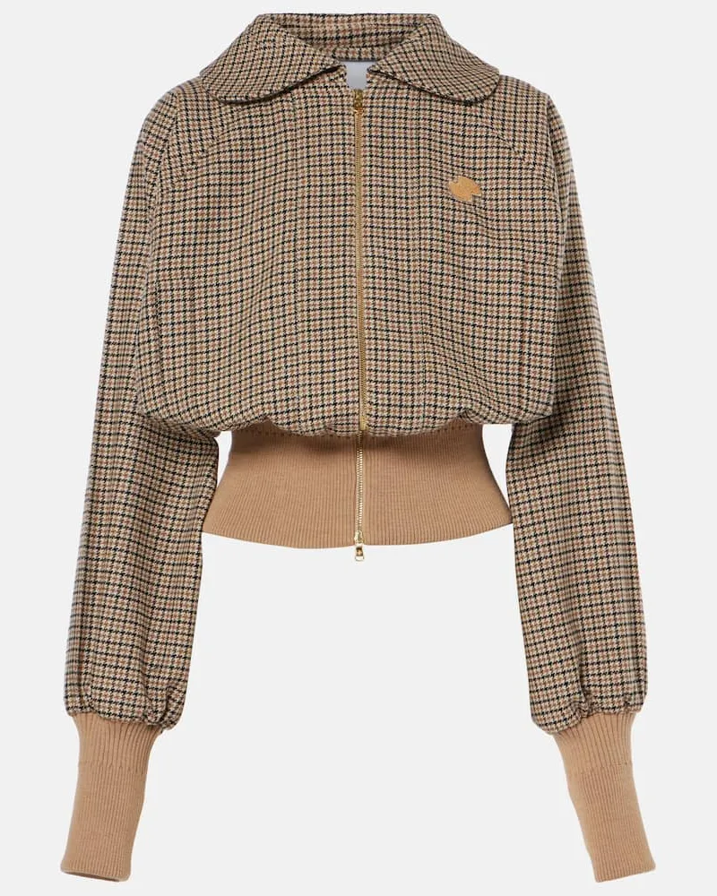 Patou Bomberjacke aus Flanell Beige