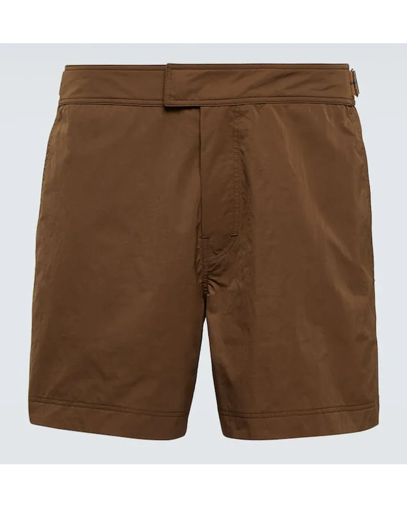 Ermenegildo Zegna Badeshorts Braun