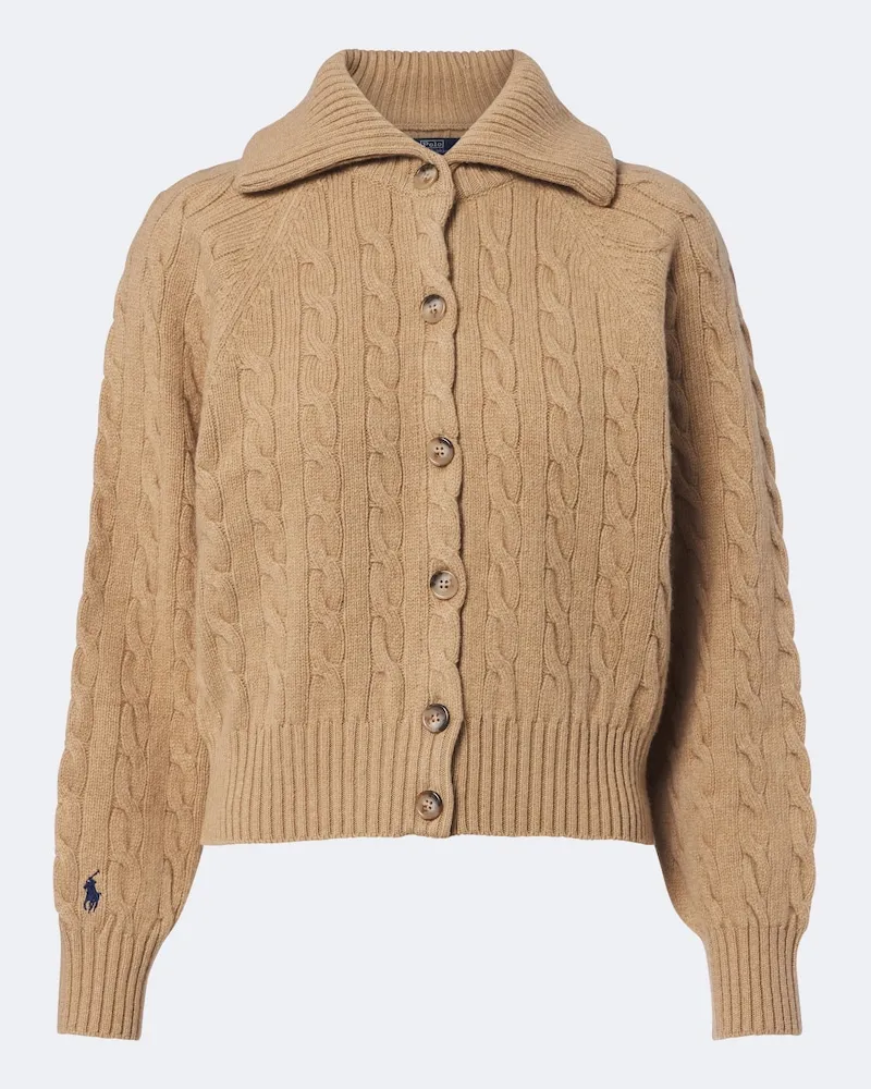 Ralph Lauren Cardigan aus Wolle und Kaschmir Beige