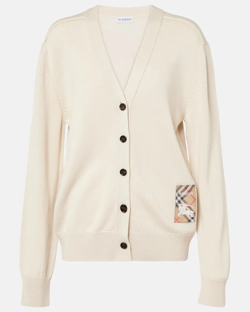 Burberry Cardigan aus Wolle Braun