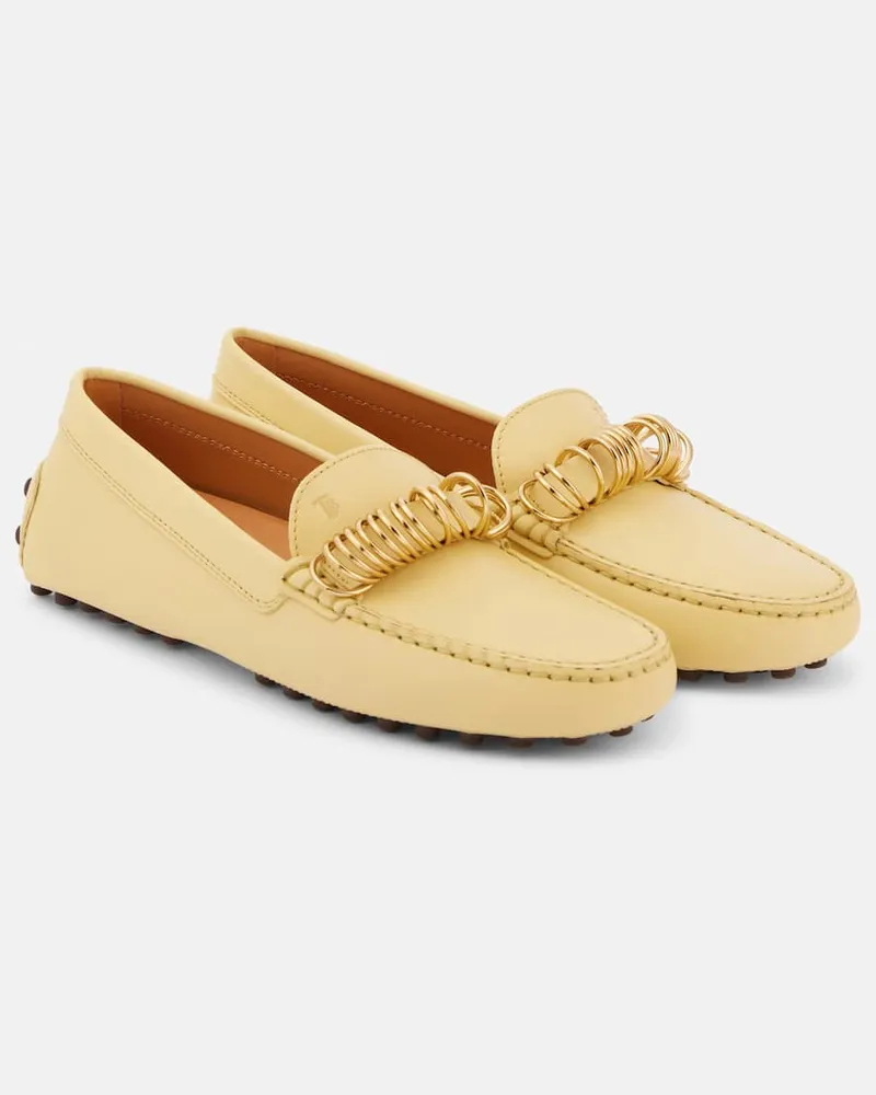 TOD'S Mokassins Gommino aus Leder Gelb