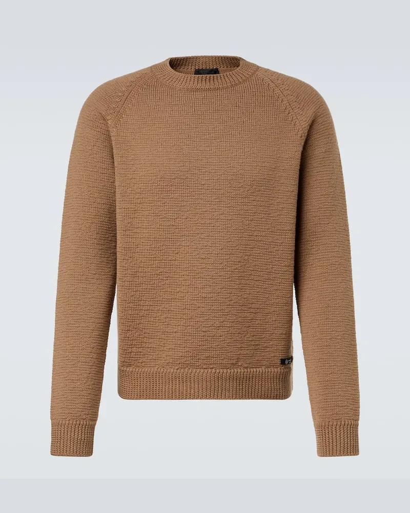 Prada Pullover aus Schurwolle Braun
