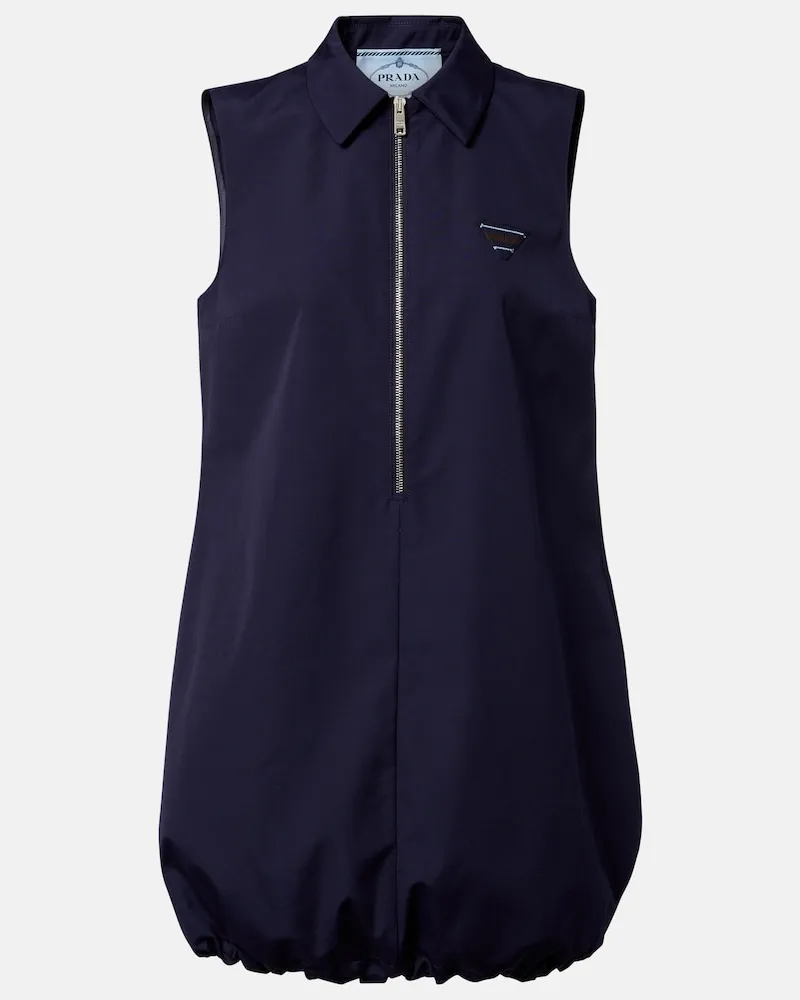 Prada Polokleid aus Popeline Blau