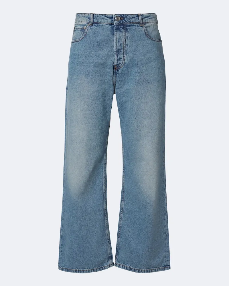 AMI Paris Wide-Leg Jeans Blau