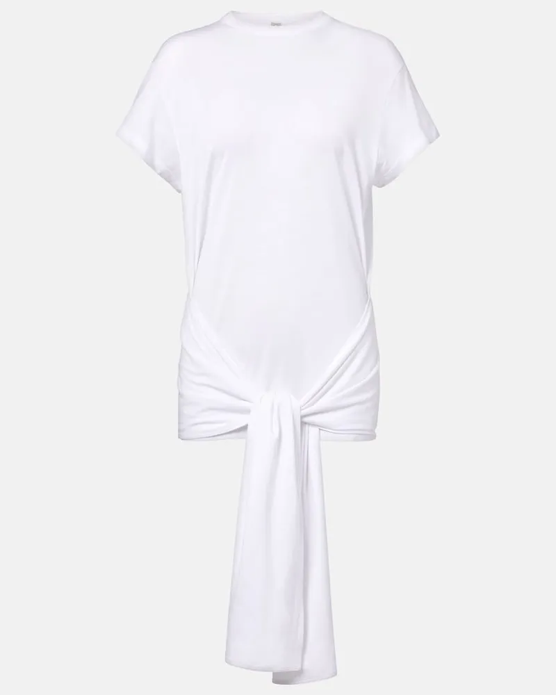 Totême Top aus Jersey Weiß