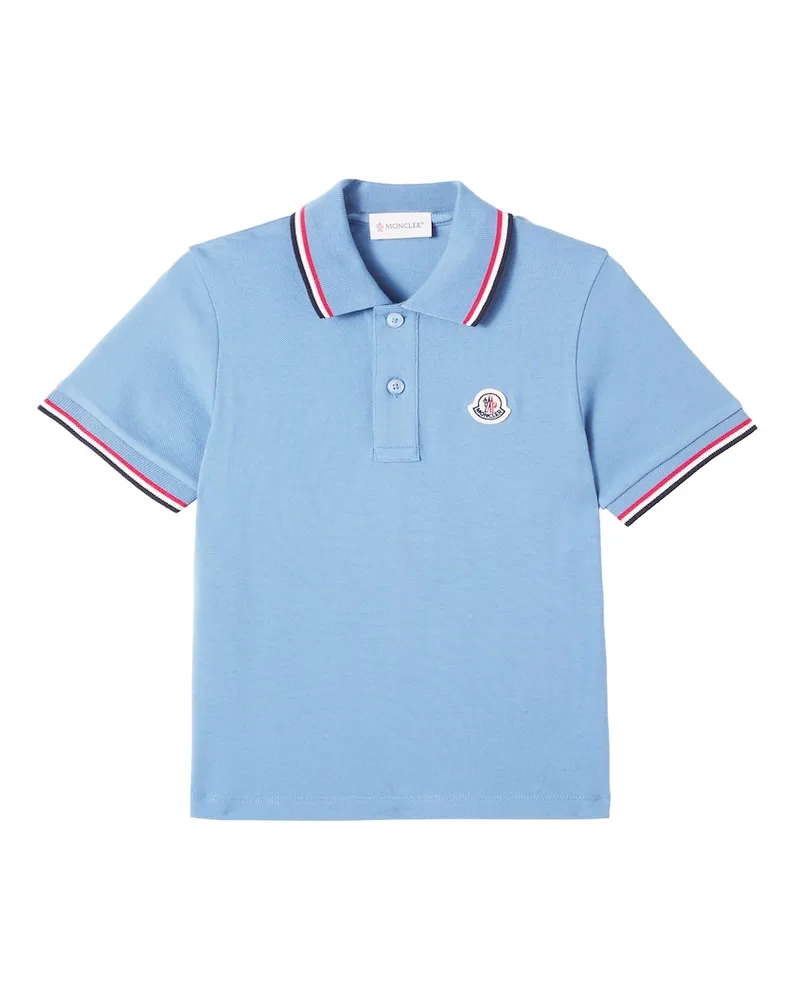Moncler Polohemd aus Baumwolle Blau