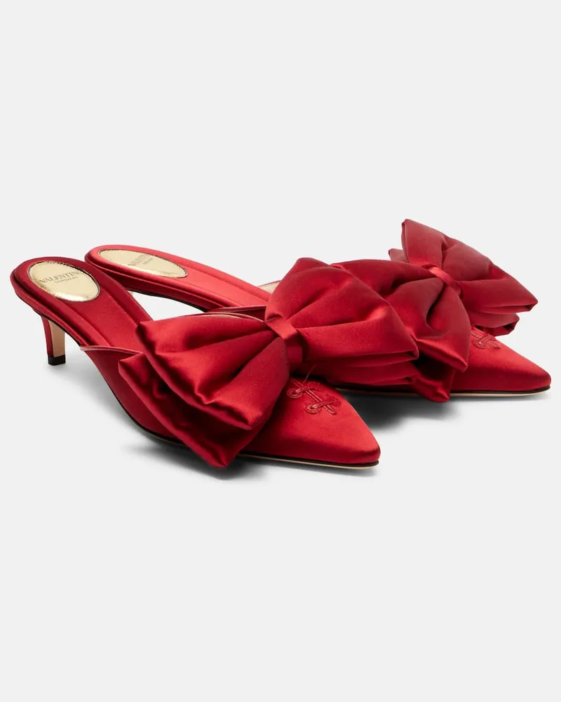 Valentino Garavani Mules Yolande 45 aus Satin Rot