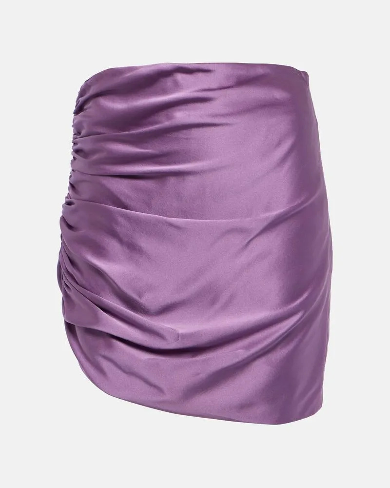 The Sei Minirock aus Seide Violett