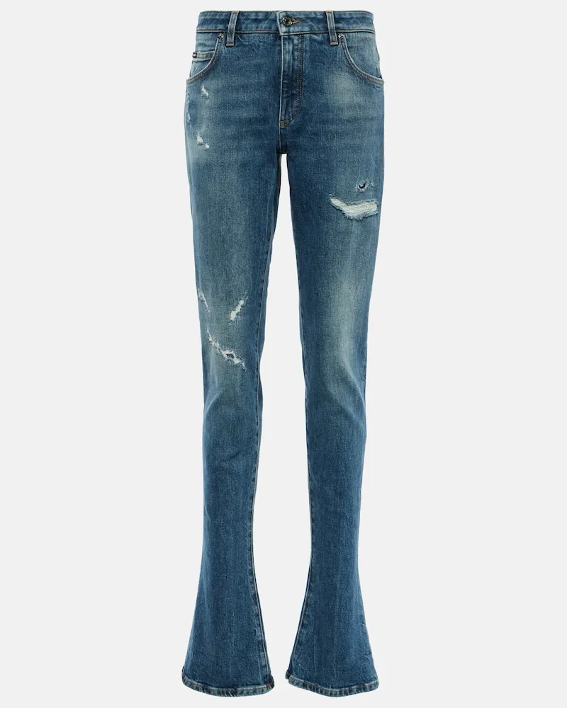 Dolce & Gabbana High-Rise Jeans Blau
