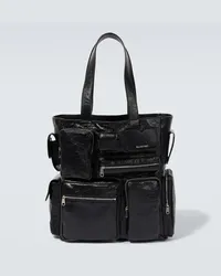 Balenciaga Tote Superbusy aus Leder Schwarz