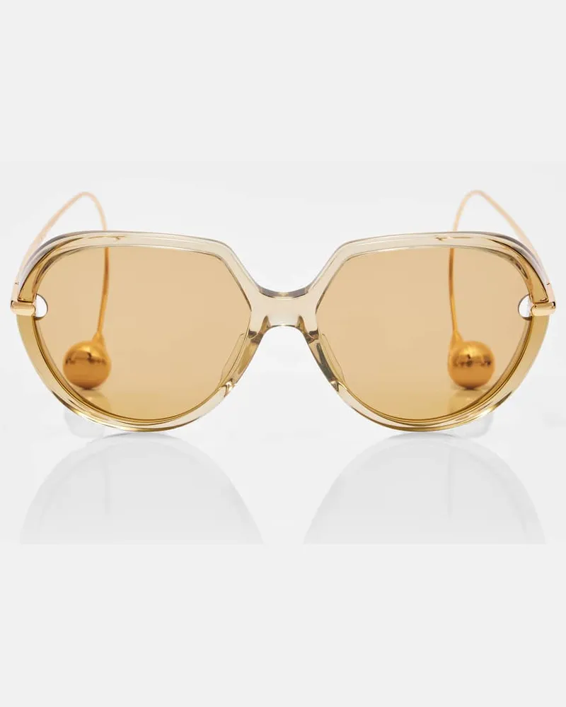 Bottega Veneta Oversize-Sonnenbrille Drop Gelb