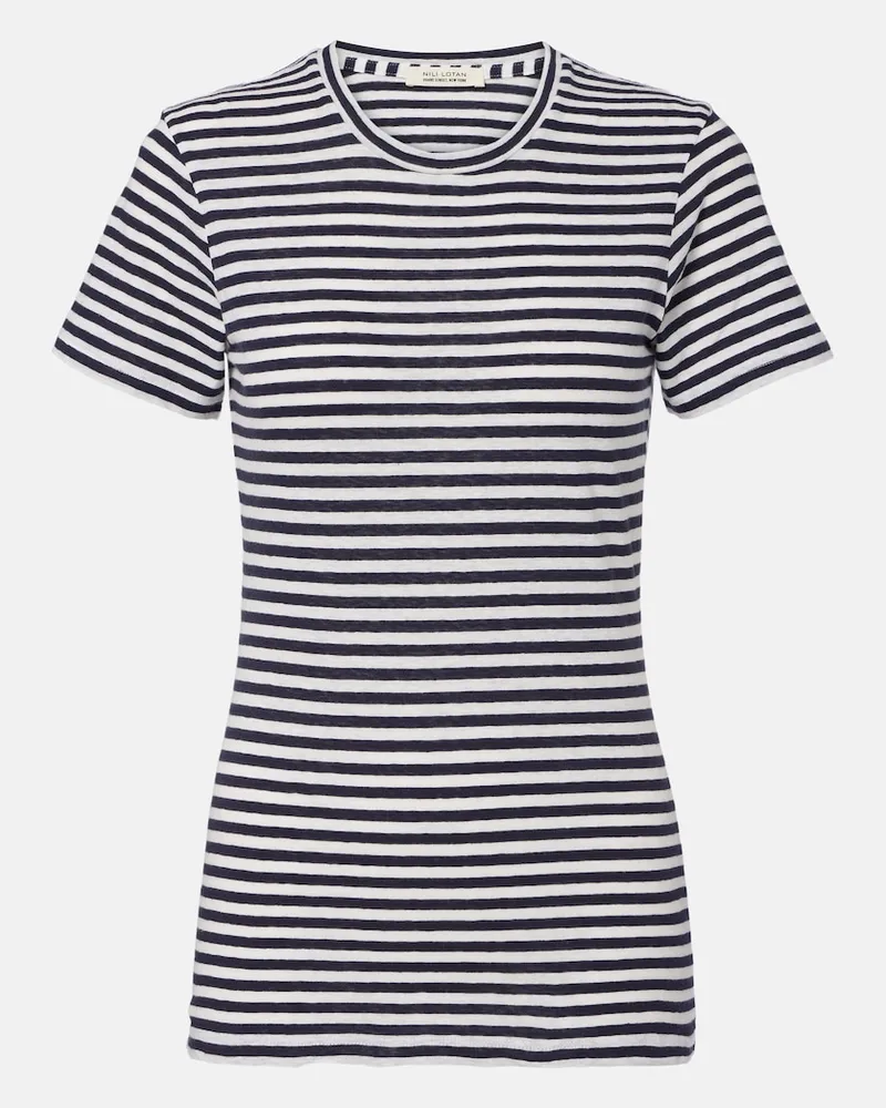Nili Lotan T-Shirt Lana aus Baumwoll-Jersey Blau