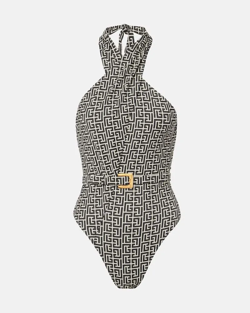 Balmain Badeanzug Schwarz