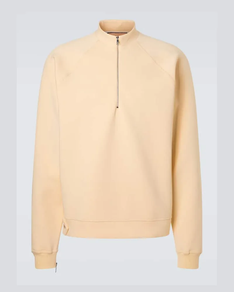 PLAN C Sweatshirt aus einem Baumwollgemisch Gelb