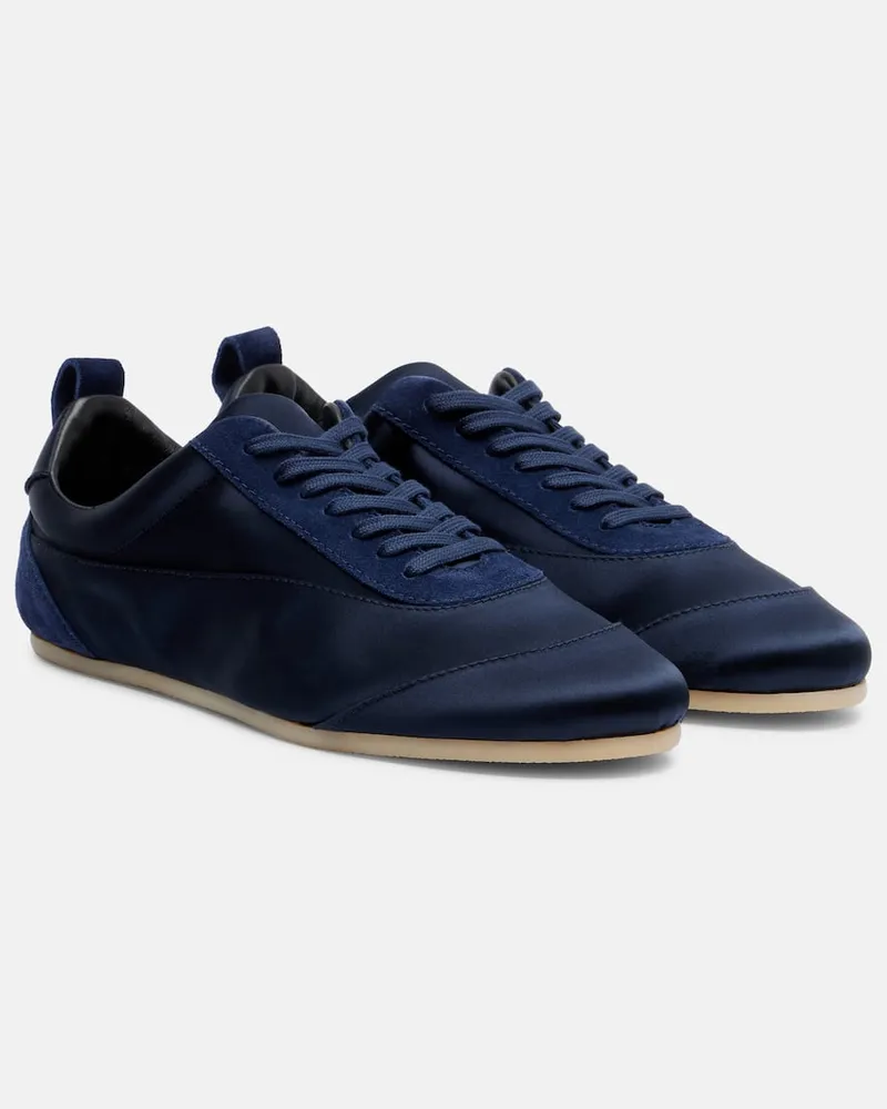 Jil Sander Sneakers Etage aus Satin Blau