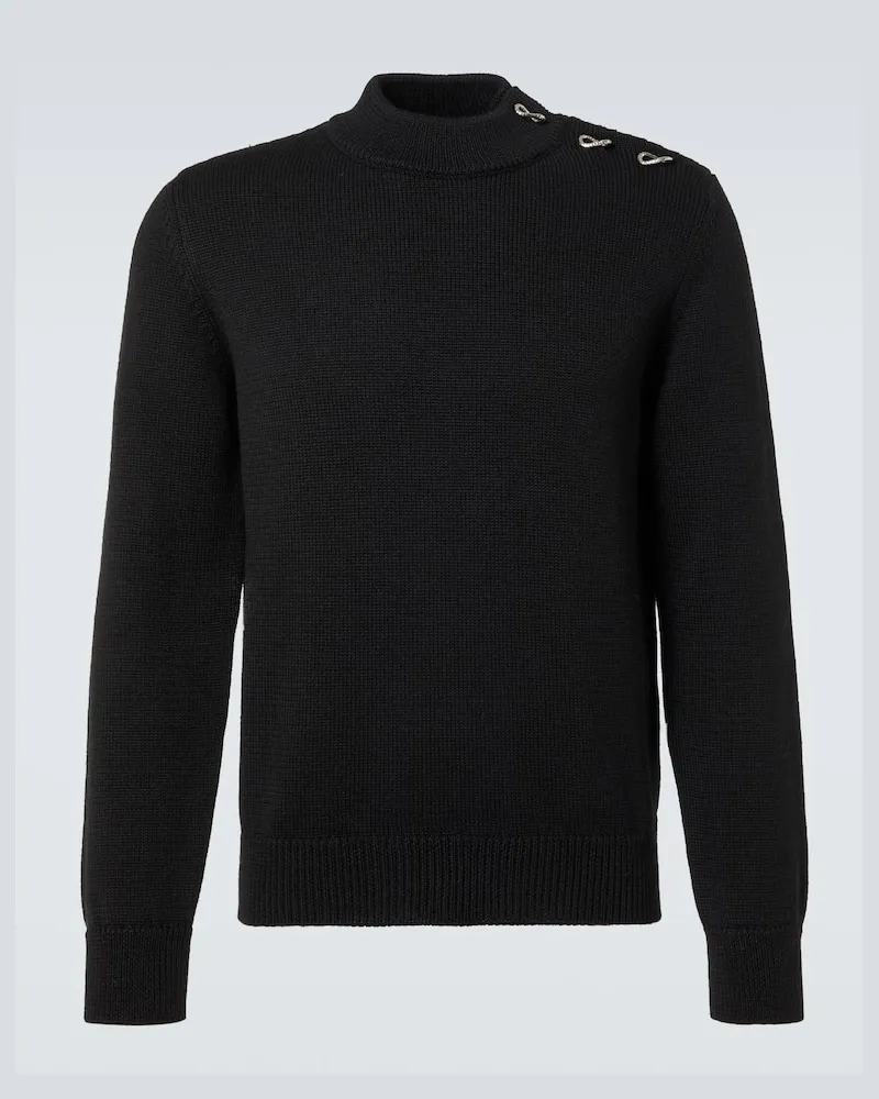 Jil Sander Pullover aus Wolle Schwarz