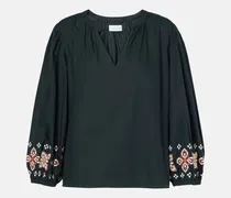 Bestickte Bluse Paola aus Baumwolle