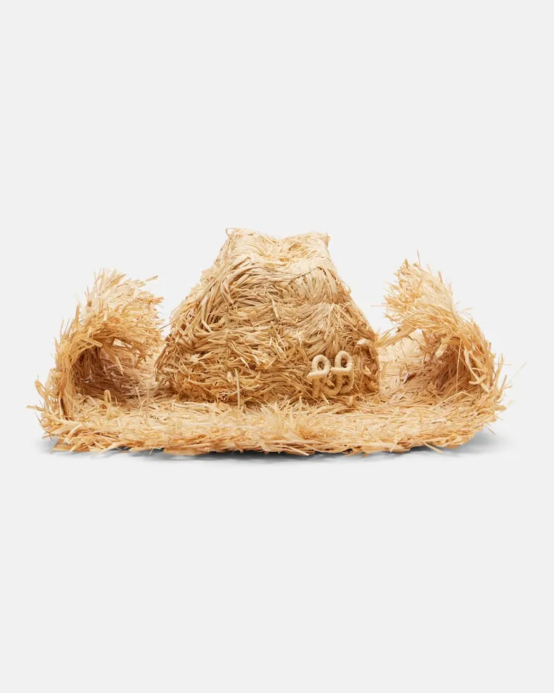 RUSLAN BAGINSKIY Hut aus Stroh Beige