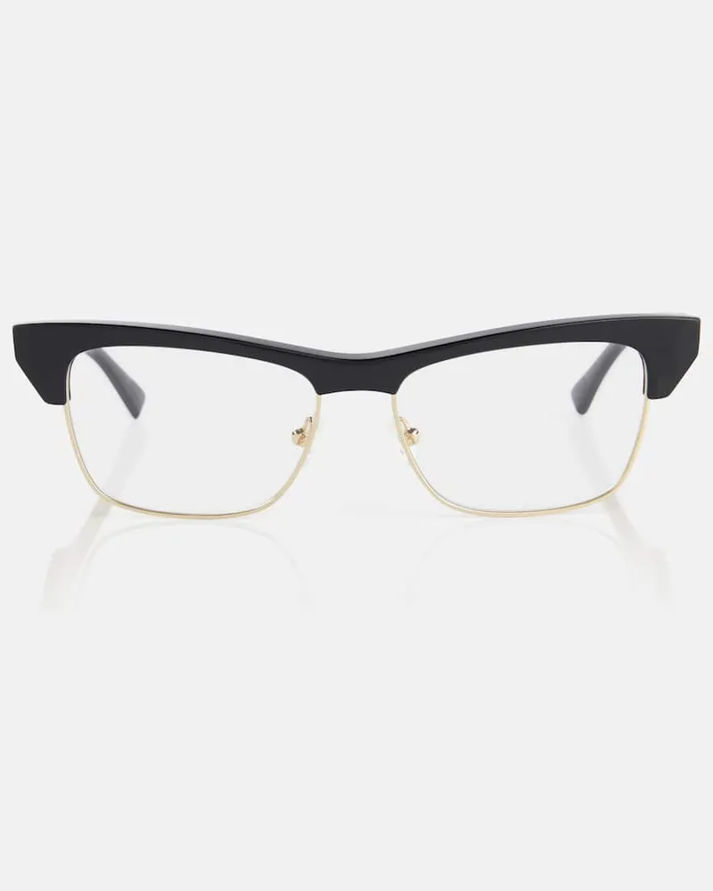 Bottega Veneta Eckige Brille Schwarz