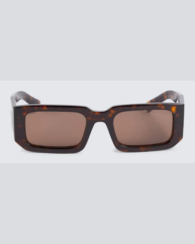 Prada Eckige Sonnenbrille Symbole Multicolor