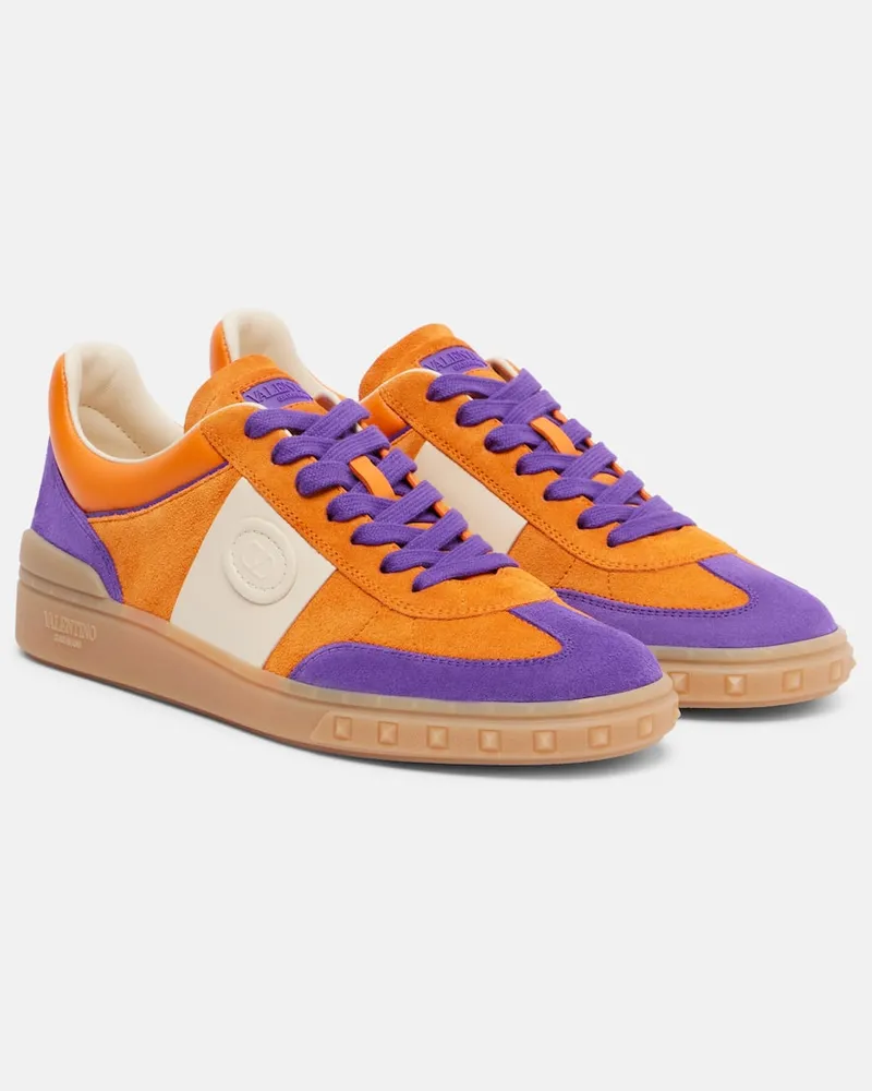 Valentino Garavani Sneakers Upvillage aus Veloursleder Orange