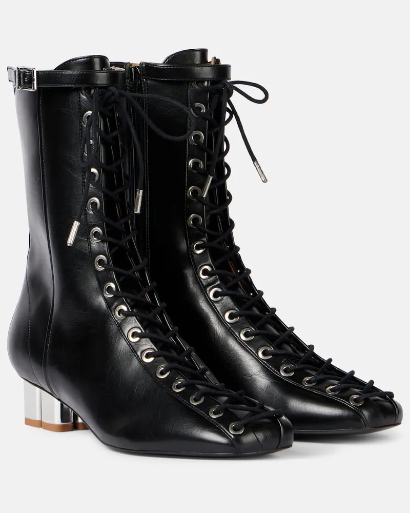 Ganni Schnürstiefel Schwarz