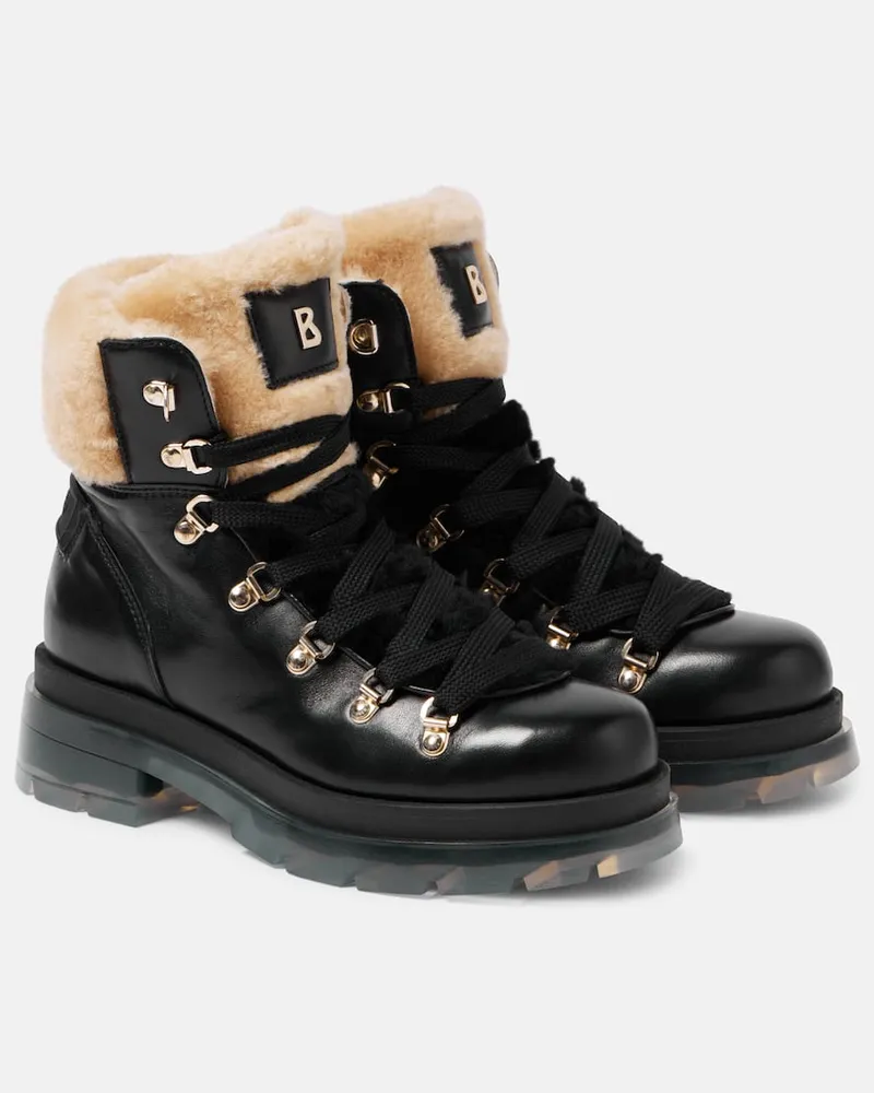 Bogner Schnürstiefel Swansea aus Leder Schwarz