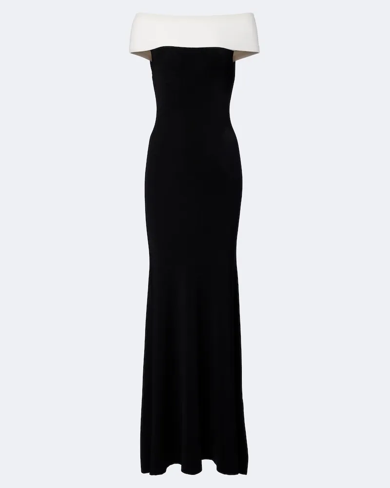 Roland Mouret Off-Shoulder-Robe Schwarz