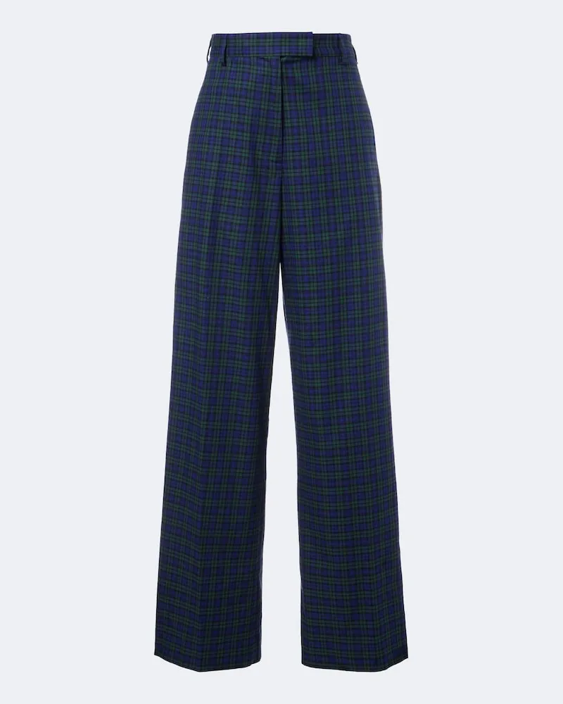 Dries van Noten Weite Hose aus Baumwolle Multicolor