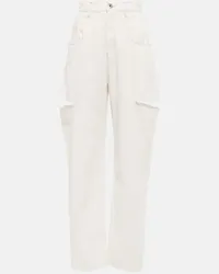 Maison Margiela High-Rise Straight Jeans Weiss