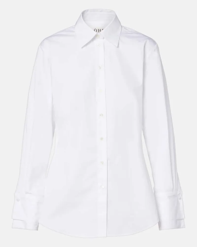 Róhe Róhe Hemd aus Baumwollpopeline Weiß