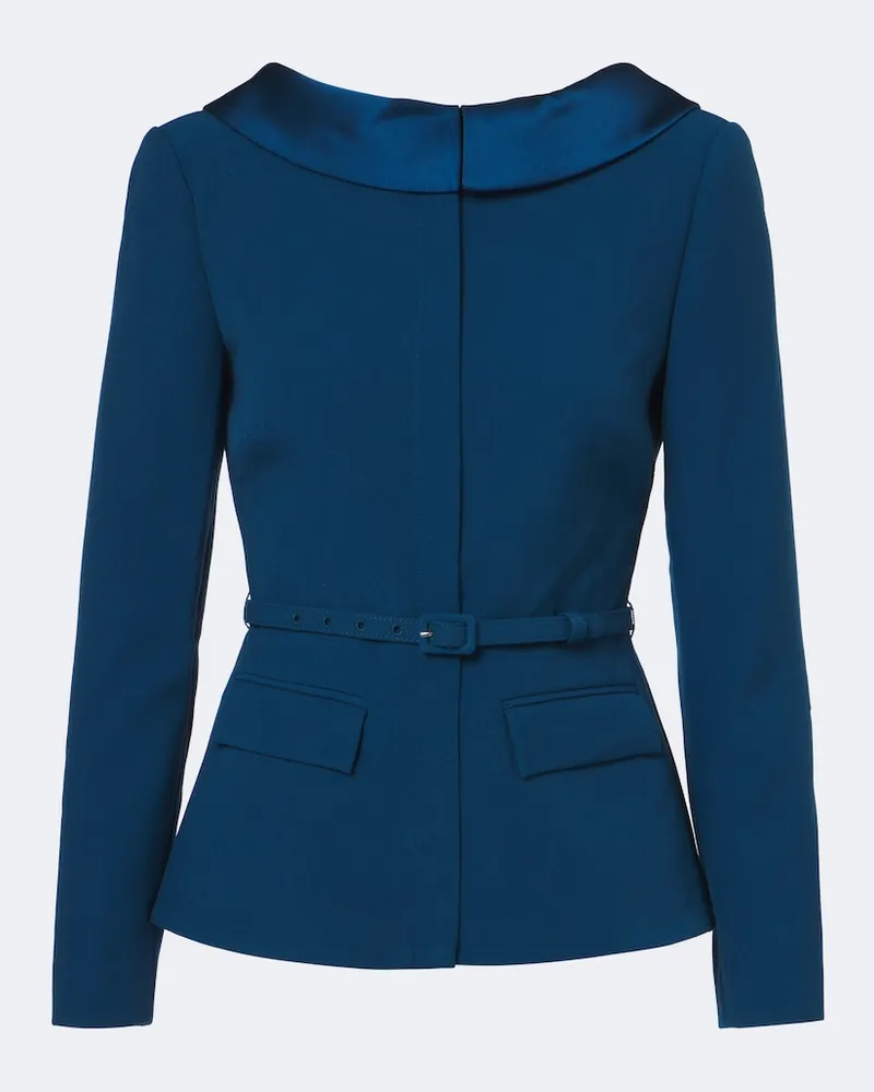 Roland Mouret Jacke aus Crêpe Blau