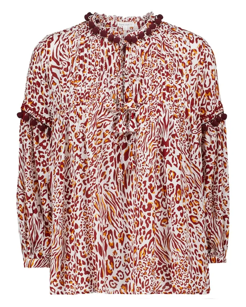 Poupette St Barth Bluse Clara Rot