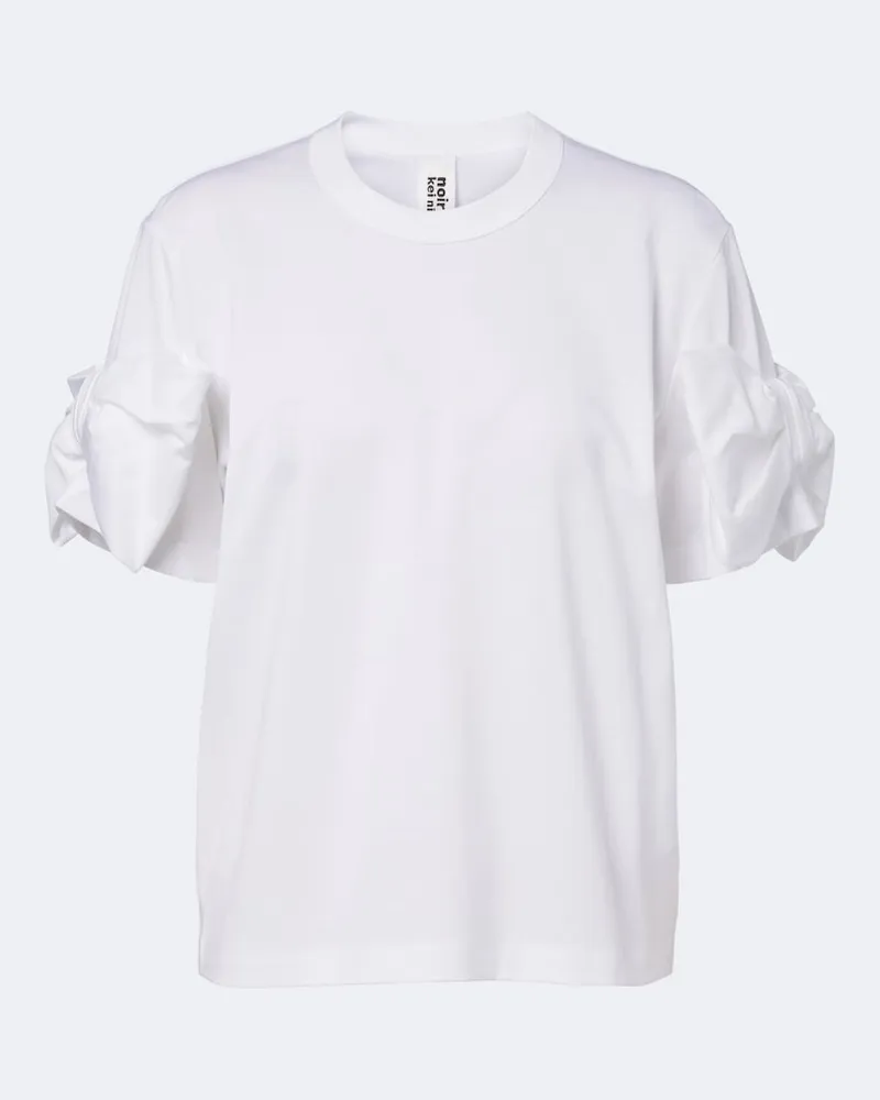 Noir Kei Ninomiya T-Shirt aus Baumwoll-Jersey Weiß